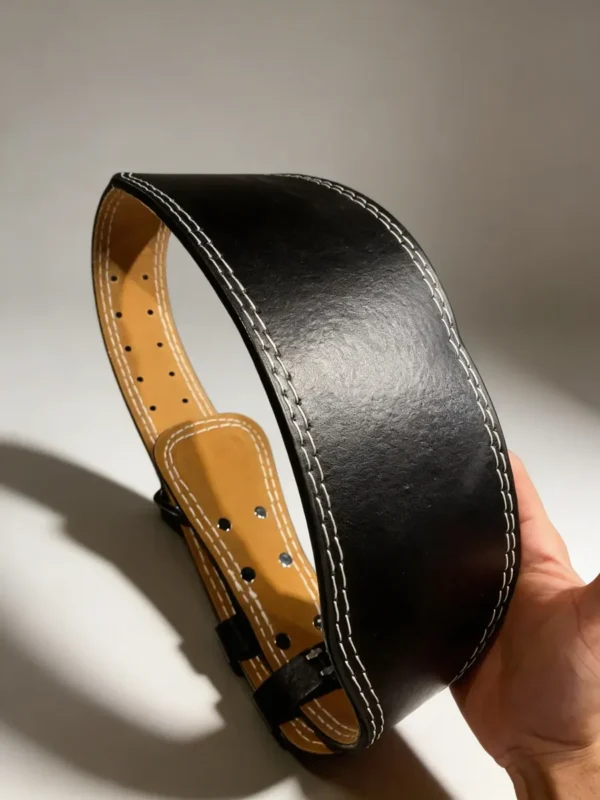 Cinturón Gym Reforzado Acolchado Profesional Doble Costura