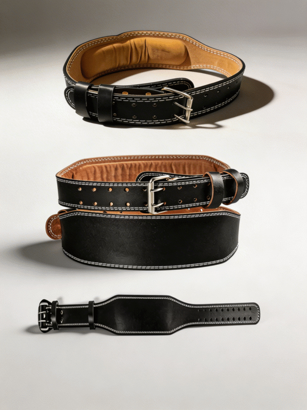 Cinturón Gym Reforzado Acolchado Profesional Doble Costura